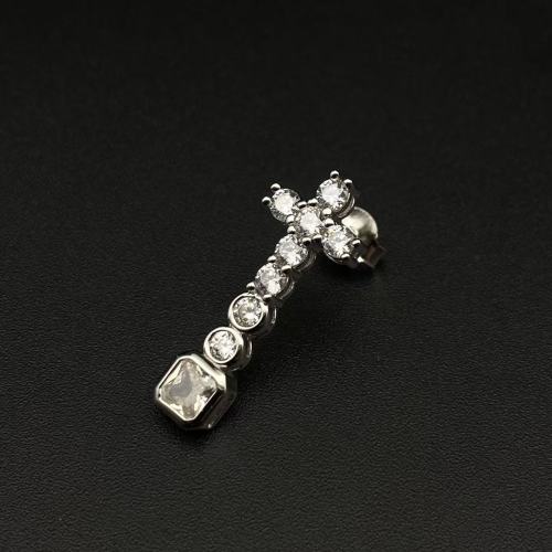 Long cross earrings