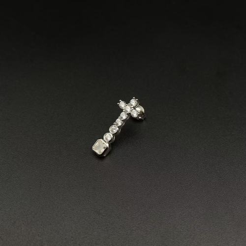 Long cross earrings