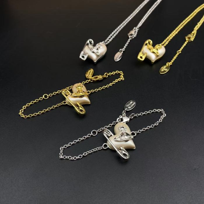 Love pin chain necklace/bracelet