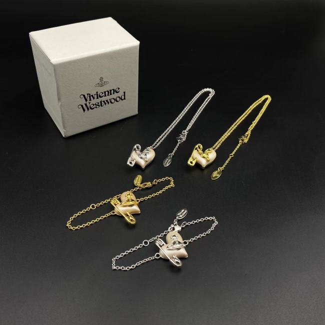 Love pin chain necklace/bracelet