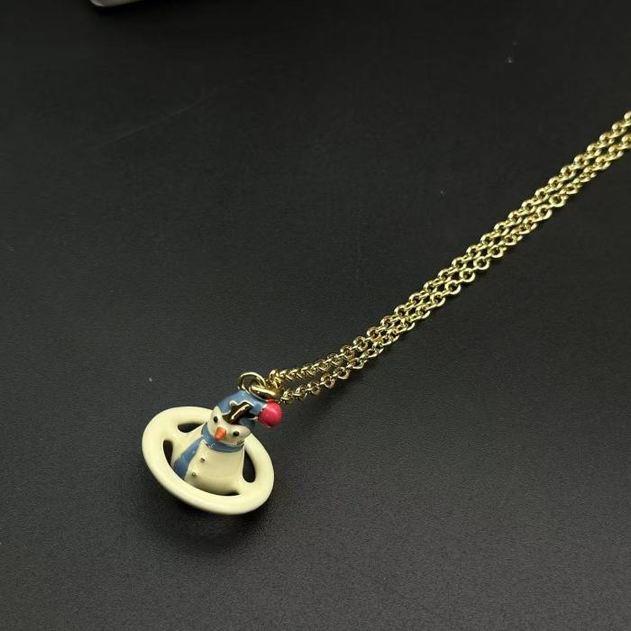 Snowman necklace