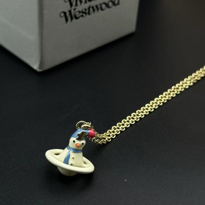 Snowman necklace