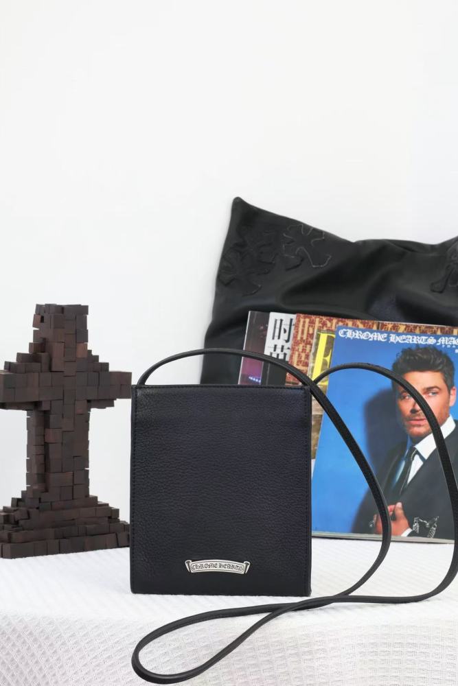 Leather Flame Cross Handbag