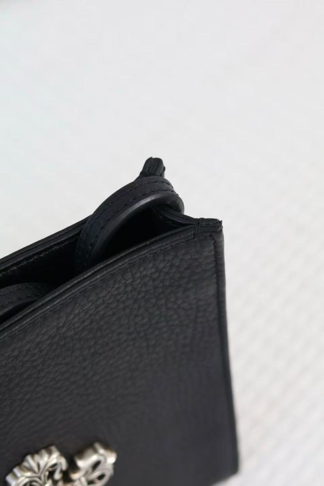 Leather Flame Cross Handbag