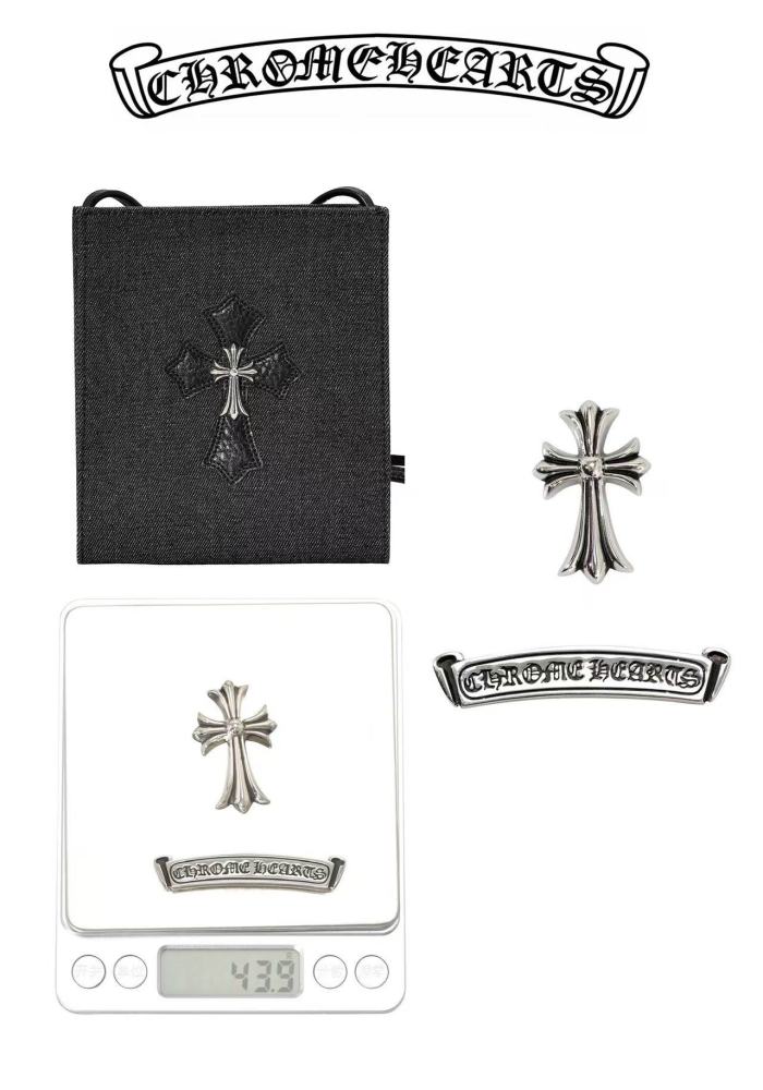 Cloth silver buckle cross tote bag