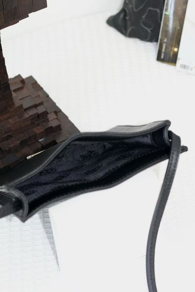 Leather silver buckle cross tote bag