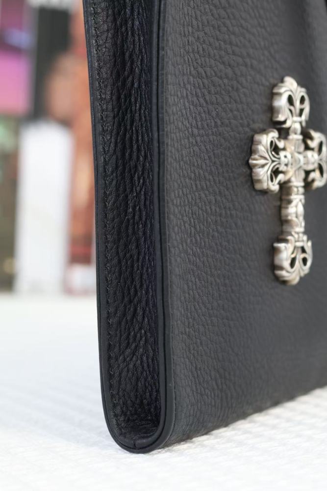 Leather Flame Cross Handbag