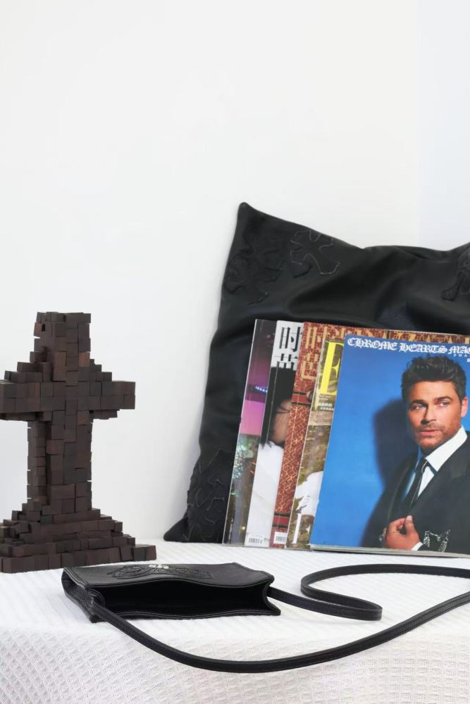 Leather Iris Flower Handbag