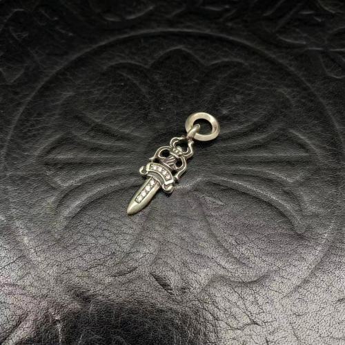 Small diamond ring sword pendant