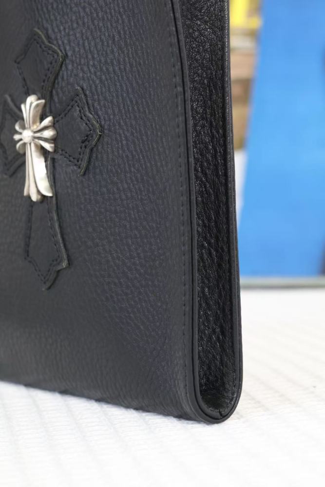 Leather silver buckle cross tote bag