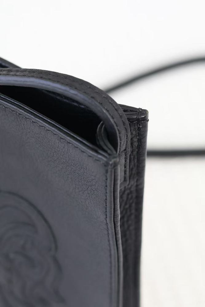 Leather Iris Flower Handbag