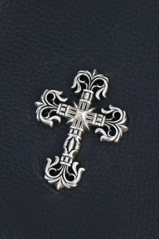 Leather Flame Cross Handbag