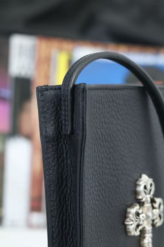 Leather Flame Cross Handbag