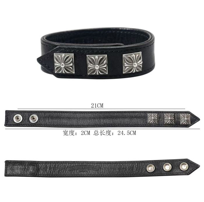 Leather wristband