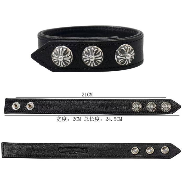 Leather wristband