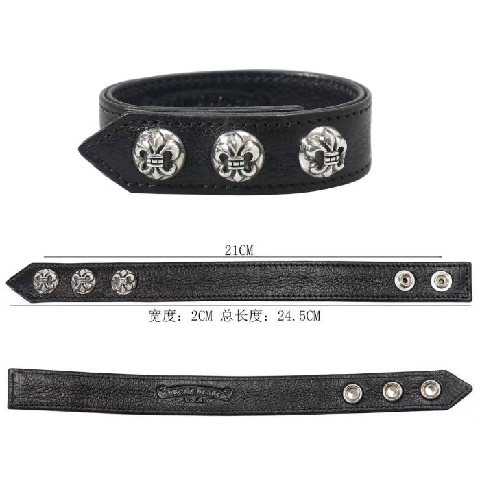 Leather wristband
