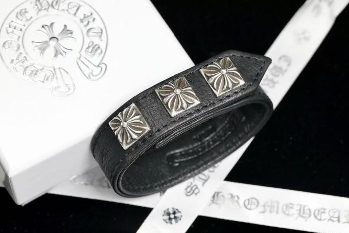Leather wristband