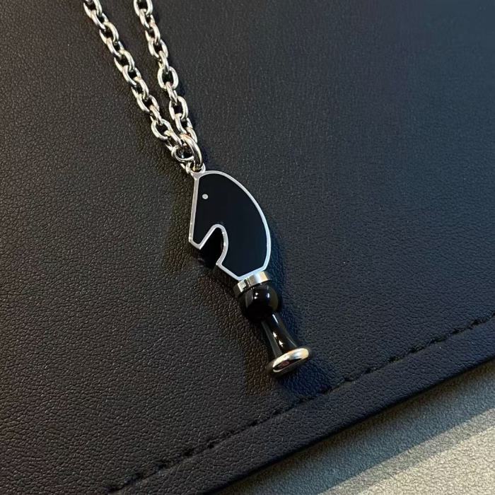 Horsehead Chess Necklace