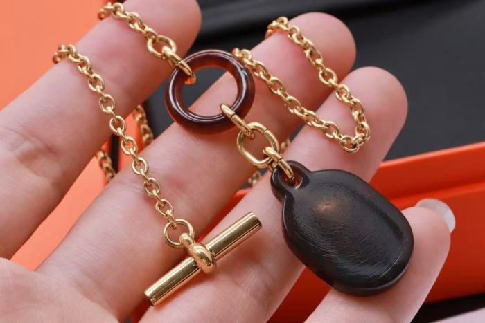 Water buffalo horn necklace