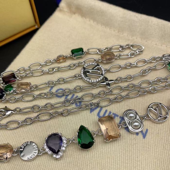 Gemstone necklace bracelet