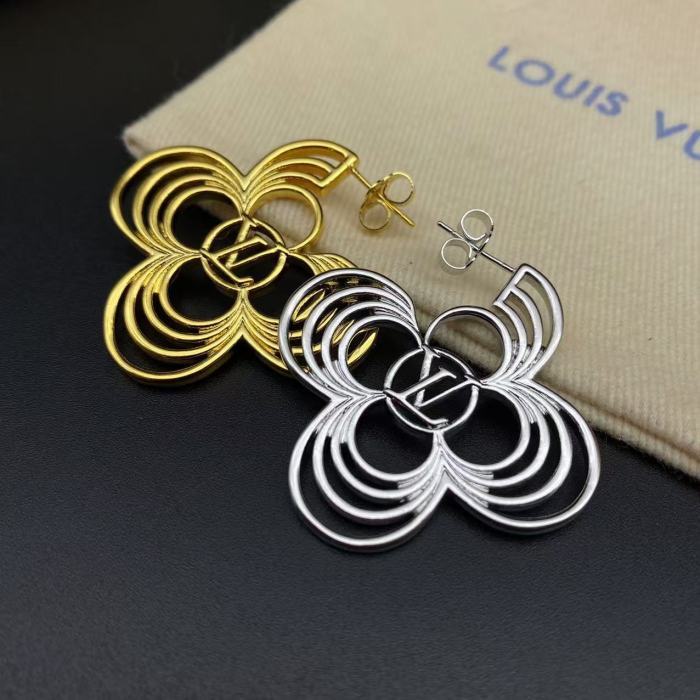 Logo Flower Stud Earrings