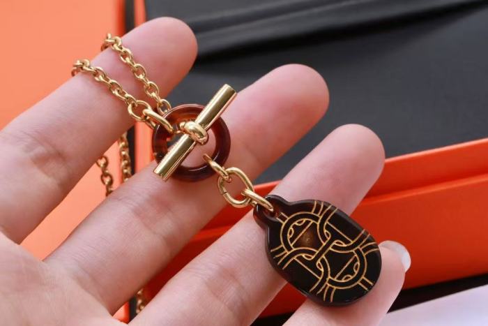 Water buffalo horn necklace