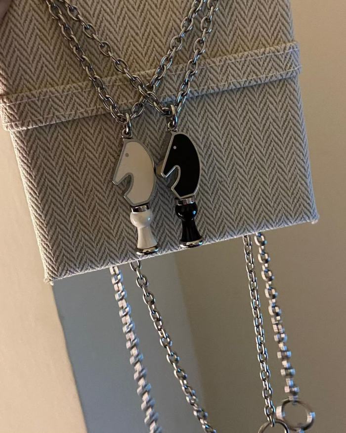 Horsehead Chess Necklace