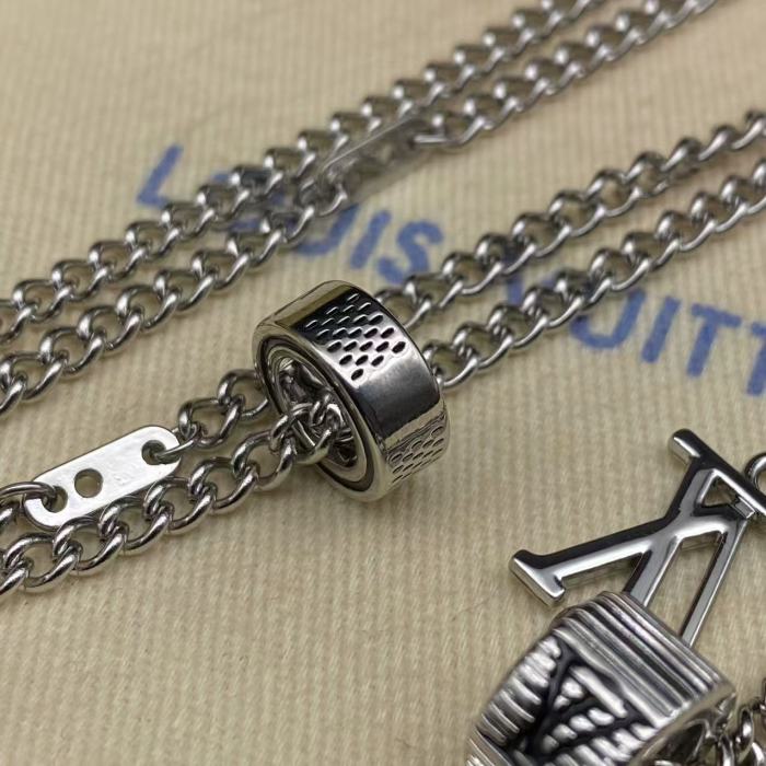 Circular logo necklace