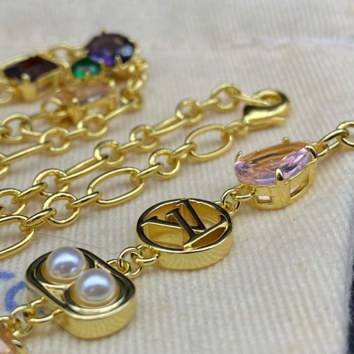 Gemstone necklace bracelet