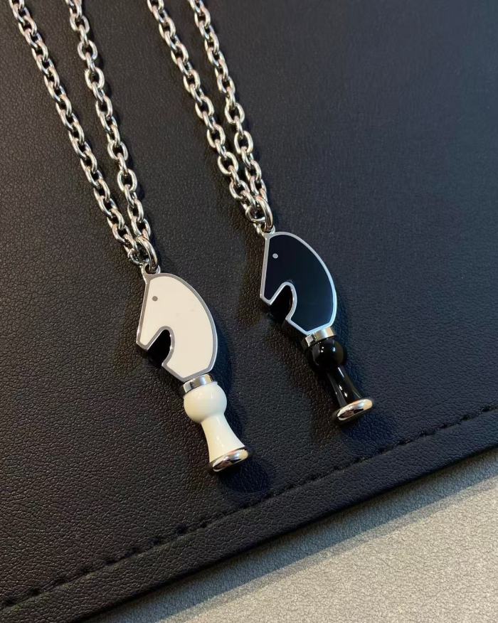 Horsehead Chess Necklace