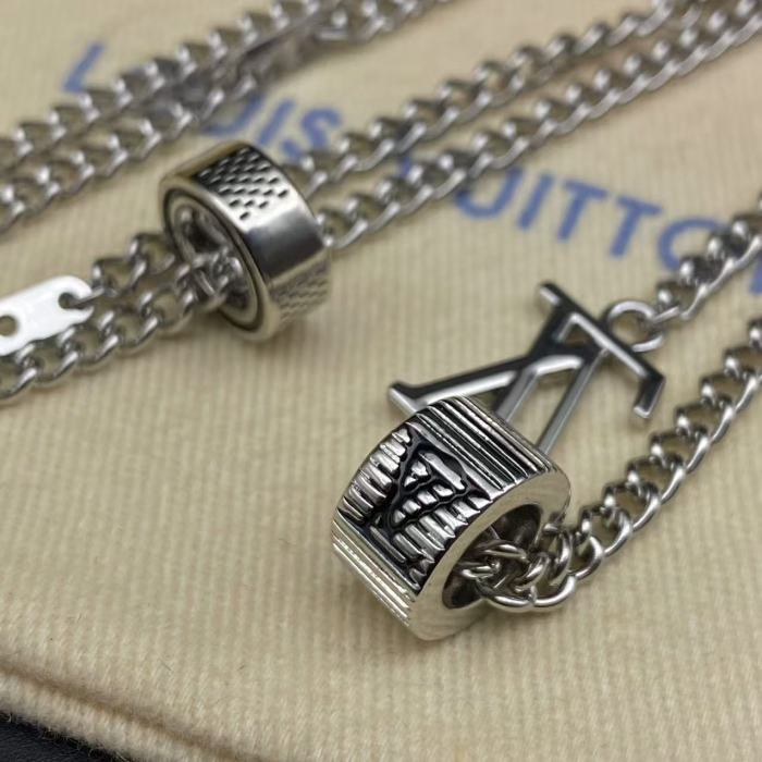 Circular logo necklace