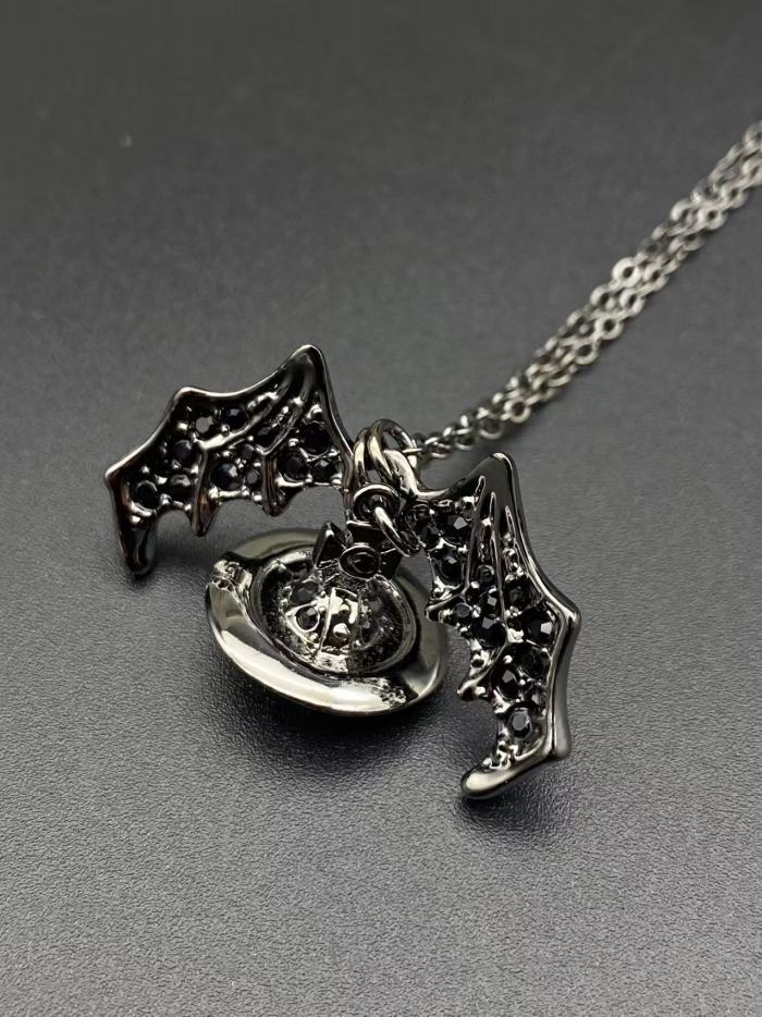 Black Bat Necklace