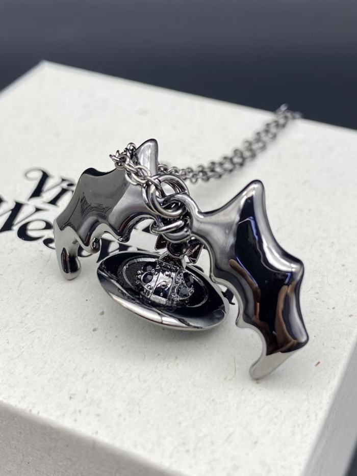 Black Bat Necklace