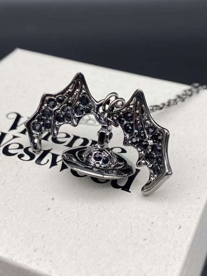 Black Bat Necklace