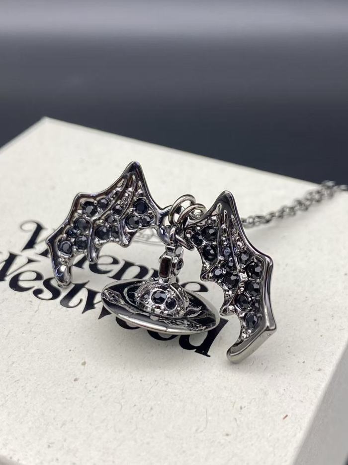 Black Bat Necklace