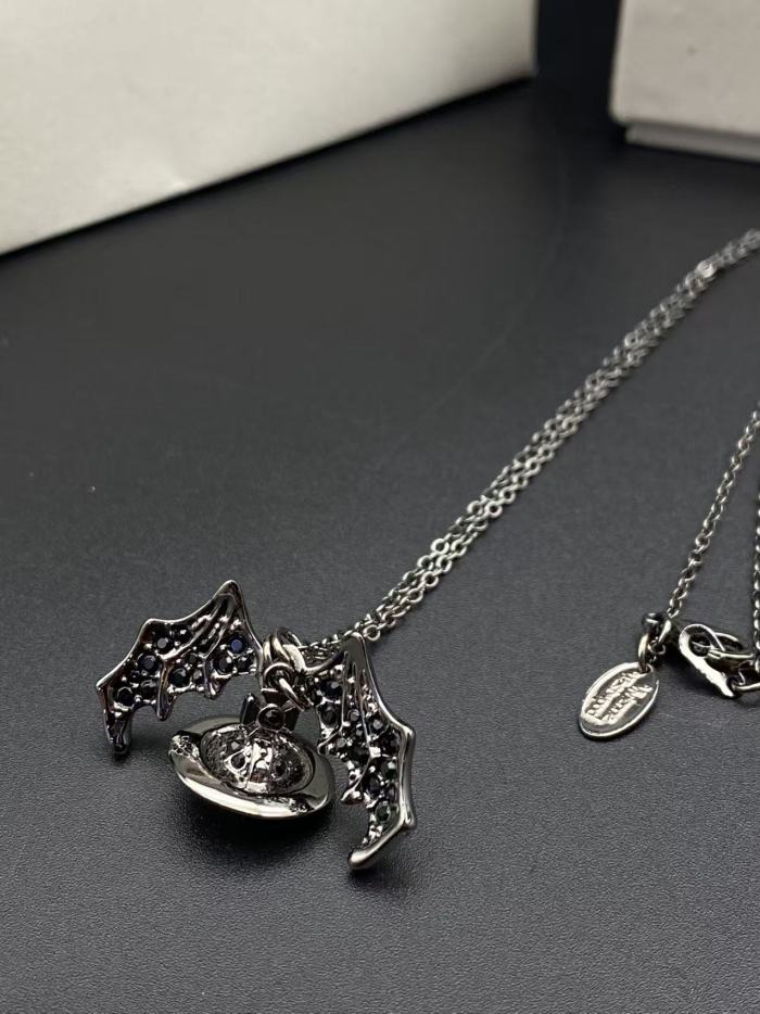 Black Bat Necklace