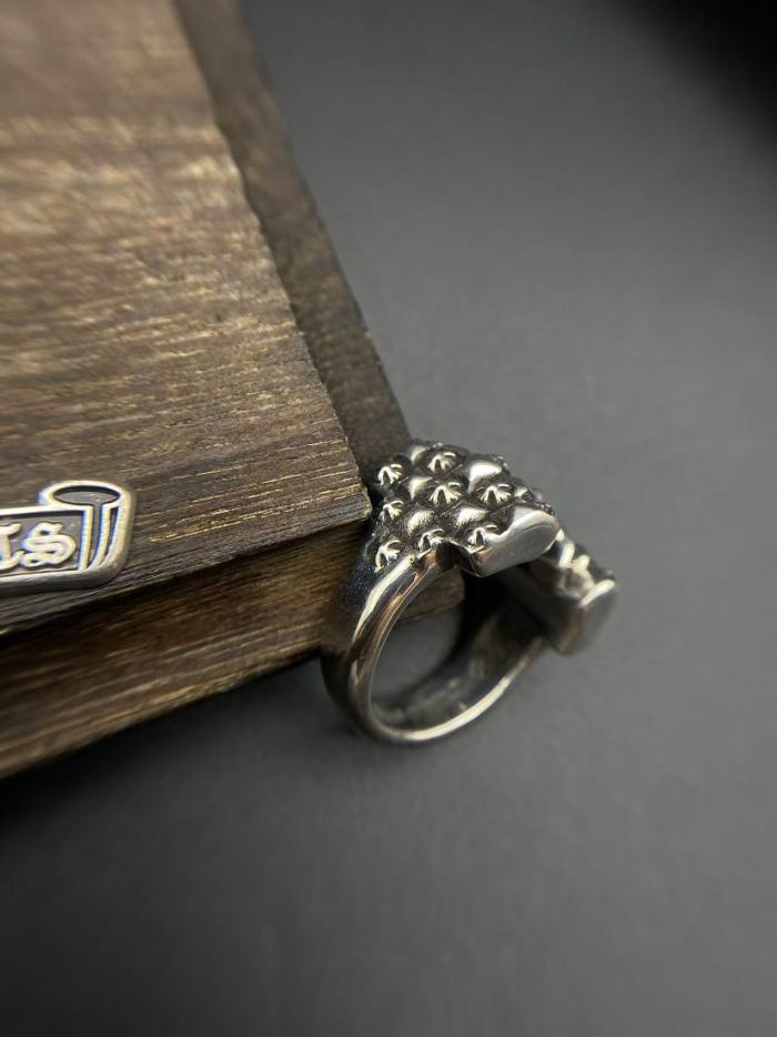 Cross Flower Group Relief Ring