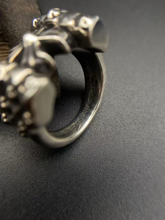 Cross Flower Group Relief Ring