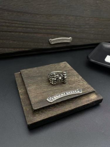 Cross Flower Group Relief Ring