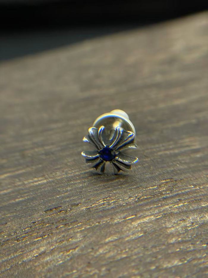 Colorful diamond cross earrings