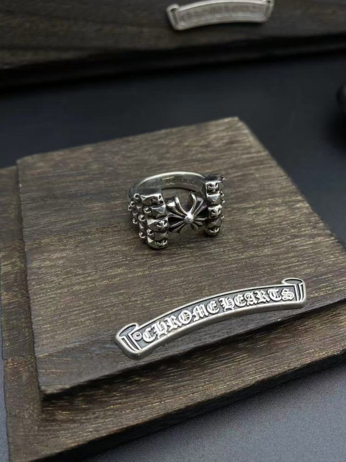 Cross Flower Group Relief Ring