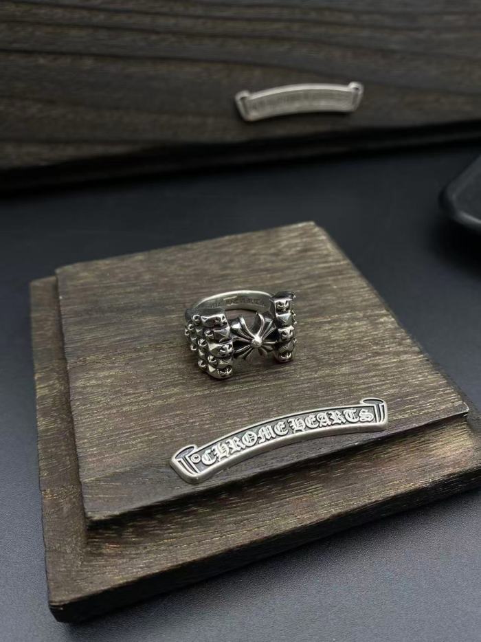 Cross Flower Group Relief Ring