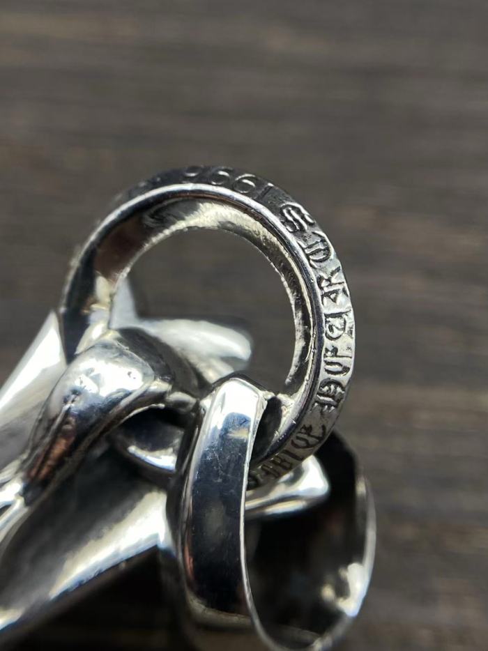 Large Water Drop Cross Pendant