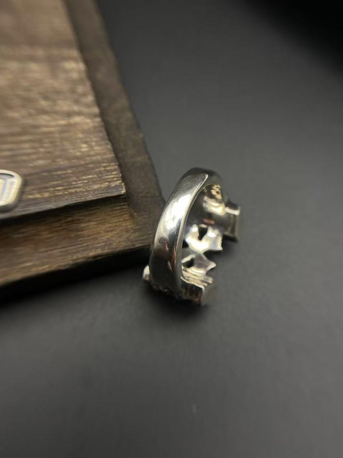 Cross Flower Group Relief Ring