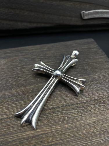 Large Water Drop Cross Pendant