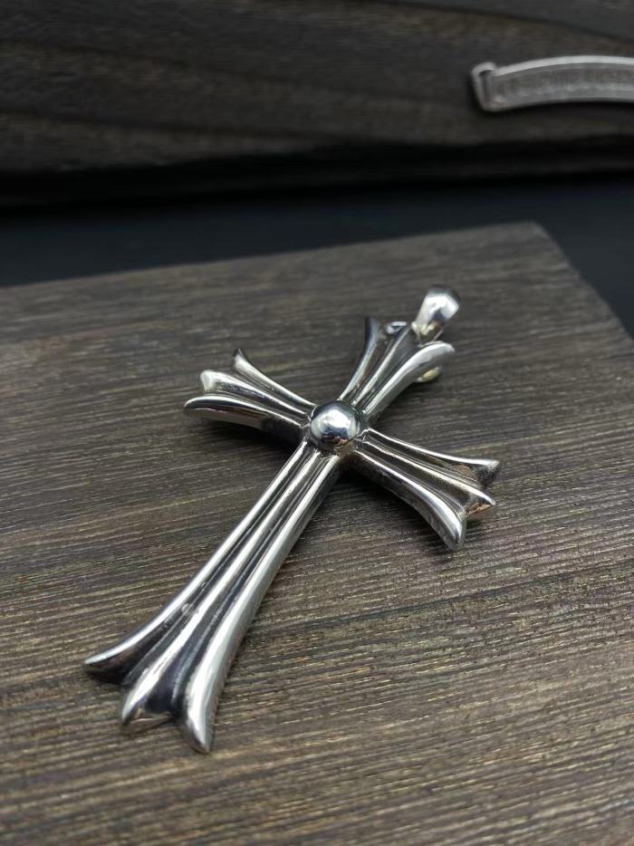 Large Water Drop Cross Pendant