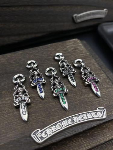 Diamond pendant with small sword