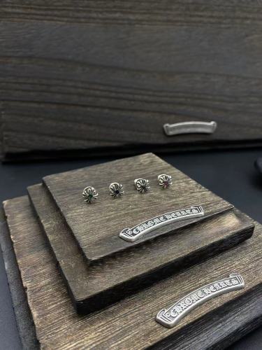 Colorful diamond cross earrings