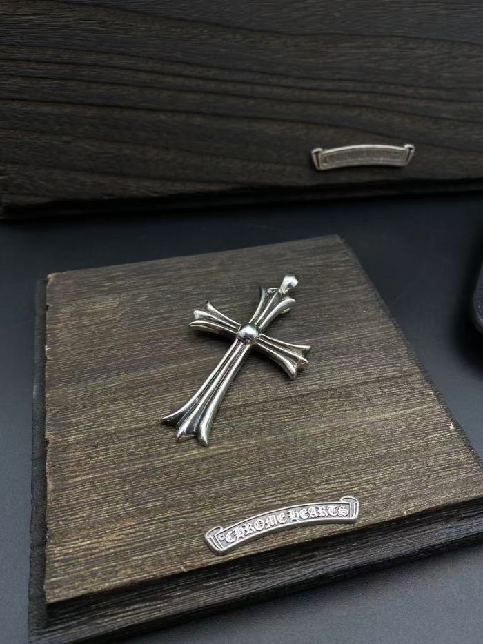 Large Water Drop Cross Pendant